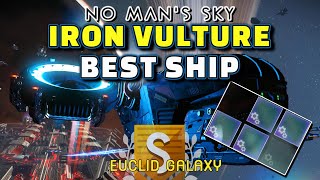 How To Get The BEST Iron Vulture Ship in No Mans Sky ADRIFT  4 Supercharged Slots [upl. by Chantalle]