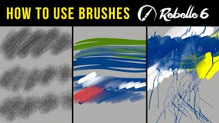 How to Use the Brushes OilsAcrylics Watercolor Express Oils  Rebelle Tutorial [upl. by Auguste920]