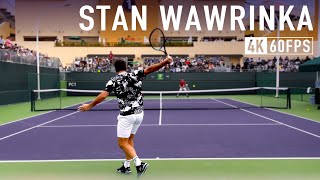 Stan Wawrinka  Court Level Practice [upl. by Fafa543]