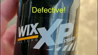 Factory Defective Wix XP Oil Filter [upl. by Mosa52]