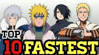 TOP 10 FASTEST SHINOBI  AGM Levels [upl. by Lebasiram]