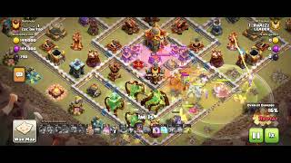 COC Clan WaR Attack strategy Th16 Root rider Valkyrie 3 star attack [upl. by Nylyak]