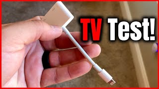 Apple Lightning to HDMI Adapter TV Test [upl. by Leahcimsemaj849]