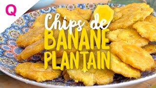 Qooking  Chips de banane plantain [upl. by Raviv]