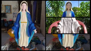 PATUNG BUNDA MARIA art sculpture katolik viralvideo [upl. by Calypso]