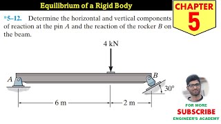 512 Equilibrium of a Rigid Body Chapter 5 Hibbeler Statics 14th Edition Engineers Academy [upl. by Sirroned804]