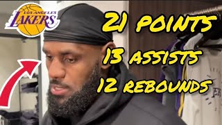 Lebron James quotTRIPLE DOUBLE quot  Philadelphia SIXERS VS Los Angeles LAKERS 11924 [upl. by Daas220]