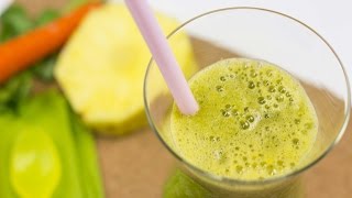 Smoothie für eine bessere Durchblutung der Beine mit Karotten Ananas Sellerie und Petersilie [upl. by Ahsenac]