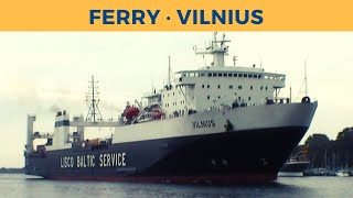 Arrival of ferry VILNIUS Travemünde Lisco Baltic Service [upl. by Rheingold]