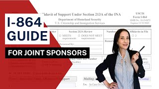 I864 FOR JOINT SPONSORS  Step by step  How to fill out Affidavit of Support CoSponsor EVIDENCE [upl. by Sesom]