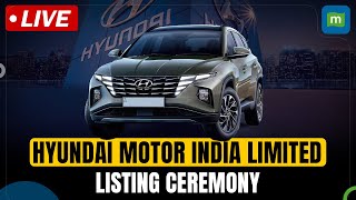 Live  Listing Ceremony of Hyundai Motor India Limited [upl. by Aisenat]