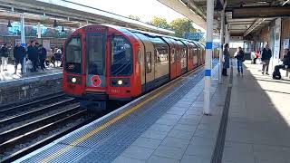 Not In Service Central Line Train At Leytonstone Station WHISTLE [upl. by Lubet757]