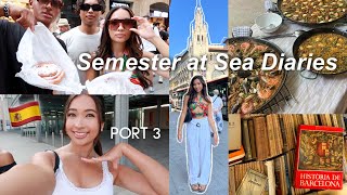 BARCELONA VLOG SEMESTER AT SEA DIARIES [upl. by Odelet532]