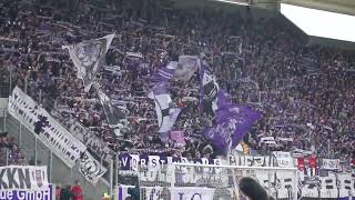 Als Aue gegen Kaiserslautern gewann Stimmung Fangesänge Atmosphäre💜🤍 [upl. by Illom]