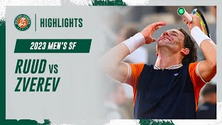 Ruud vs Zverev Semifinal Highlights  RolandGarros 2023 [upl. by Ledda]