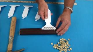 Upholstery Basics How To Apply Decorative Tacks [upl. by Iharas]