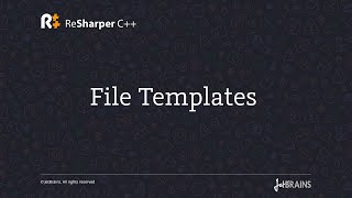 File Templates in ReSharper C [upl. by Kesia]