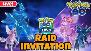 origin Dialga amp Palkia Raid Invitation in PokemonGo [upl. by Nerol432]