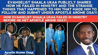 PST SHAALA PUBLICLY SHARED HOW HE FAILED IN MINISTRY amp WHY HE LEFT THE MINISTRY TO FOLLOW APST AROME [upl. by Esinej690]