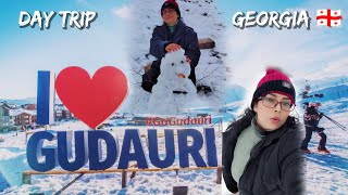 Day Tour  GADURI  KAZBEGI  ANANURI  Snow fall in Goergia 🇬🇪 [upl. by Clo]