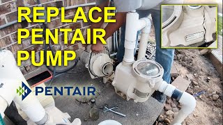 HOW TO REPLACE PENTAIR POOL PUMP [upl. by Alil]