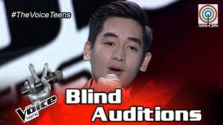 The Voice Teens Philippines Blind Audition Mike Escutin  Invisible [upl. by Nerua26]