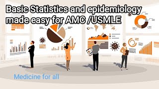 Basic Statistics and Epidemiology made easy for AMCUSMLE and other exams [upl. by Janna]