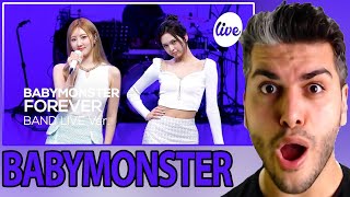 BABYMONSTER  “FOREVER” Band LIVE Concert its Live live music show REACTION  TEPKİ [upl. by Akceber]