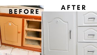 Kitchen Makeover on A Budget  Renter Friendly  Part 1 [upl. by Kruse]