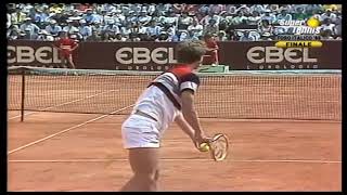 Italian Open 1985 Final  Yannick Noah v Miloslav Mecir [upl. by Townie697]