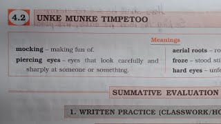 7th STD English Workbook Chp 42 Unke Munke Timpetoo omeducation8606 [upl. by Dorrahs]