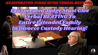 Exasperated Judge Gives Verbal Warning To Entire Extended Family In Divorce Custody amp PPO Hearing [upl. by Asilahs]