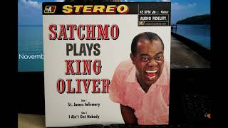 Satchmo Plays King Oliver  St James Infirmary Vinyl Linn Sondek Koetsu bk Accuphase AD50 [upl. by Anirehtac]