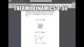 Thermodynamics 436 A piston–cylinder device contains 05 lbm of water initially at 120 psia and 2 [upl. by Molini]