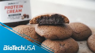 Recipe Protein Cookies With Hazelnut Cream [upl. by Yclehc]