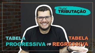 Tributação  Tabela Progressiva x Tabela Regressiva [upl. by Nerland468]