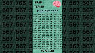 Find The Number 765 🧠  Brain Teaser  General Knowledge quiz brainteasers challenge [upl. by Greenquist]