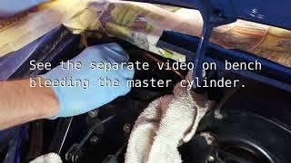 1968 MGC Pedal Box amp Master Cylinder Install and Bleeding [upl. by Hax]