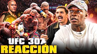 Israel Adesanya y Andrew Schulz reaccionan a Alex Pereira vs Khalil Rountree en UFC 307 [upl. by Amorette]