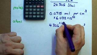 Find Unit Cell Edge Length Given Density [upl. by Nykal]