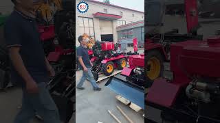 Remote Control Mini Crawler Tractor with Excavator and Rotary Tiller for Sale tiller minirotavator [upl. by Eidahs819]