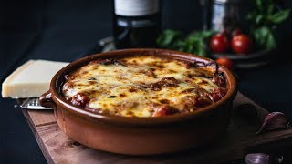 EASY AUBERGINE PARMIGIANA RECIPE [upl. by Olympe]