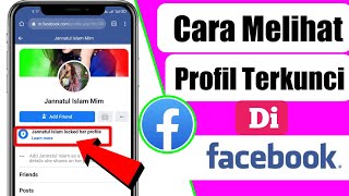 Cara melihat profil terkunci di facebook  tutorial buka profil kunci 2023 [upl. by Nav]