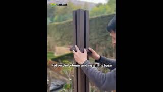 Install your home with WPC fence everjade [upl. by Paterson]