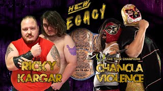 CHAMPIONSHIP MATCH Kargar amp Ricky vs KWA Tag Champs Chancla Violence [upl. by Dahsar538]