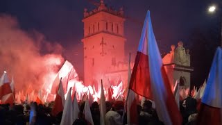 Warszawa 11 listopada 2024 Marsz Niepodległości [upl. by Enelhtak]