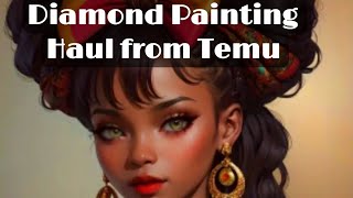 Large Diamond Painting Haul from Temu [upl. by Callahan219]