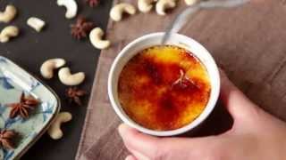 Rezept Creme Brulee mit Sternanis und Cashewkernen [upl. by Ahsratal]