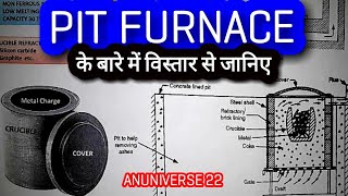 PIT FURNACE हिन्दी  CRUCIBLE FURNACE [upl. by Sherrill]