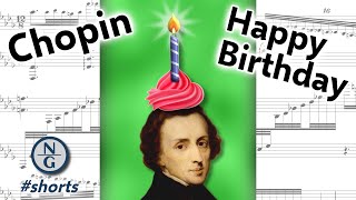 Happy Birthday but Chopin wrote it Shorts [upl. by Aket]